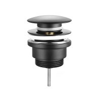 Umyvadlová výpust 5/4“, click-clack, černá mat