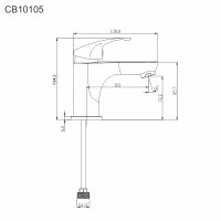 Mereo Umyvadlová stojánková baterie Sonáta s bidetovou sprchou