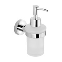 Samba dávkovač mýdla 150ml, mléčné sklo, chrom