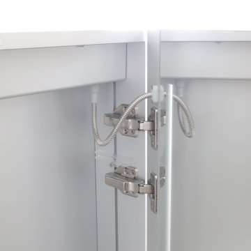 Mereo Koupelnová galerka 60 cm, zrcadlová skříňka, stříbrná