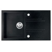 Granitový dřez s odkapem, grafit, DRGM48/78HA