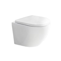 Mereo WC závěsné kapotované, RIMLESS, 490x370x360, keramické, vč. sedátka CSS126