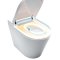 Mereo WC s integrovaným elektronickým bidetem, RIMLESS, 592x380x430 cm, keramické, vč. sedátka