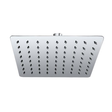 Mereo Talířová sprcha horní, Slim, hranatá s kloubem, nerez