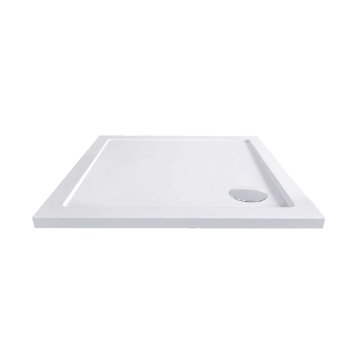 Mereo Kora Lite sprchový set: sprchový kout 90x90x185 cm, chrom ALU, sklo čiré, 90 cm, vanička, sifon