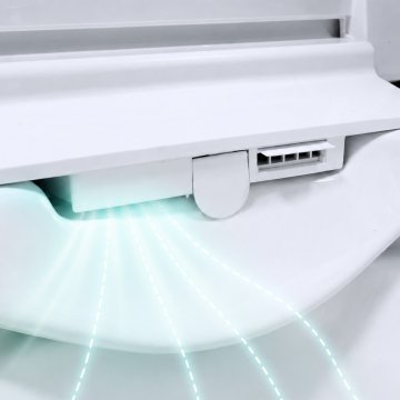 Mereo WC s integrovaným elektronickým bidetem, RIMLESS, 592x380x430 cm, keramické, vč. sedátka