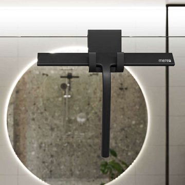 Getmi sprchový kout 80x80 cm, čtvrtkruh, chrom ALU, sklo čiré, stěrka, cleaner