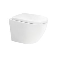 Mereo WC závěsné kapotované, Smart Flush RIMLESS, 490x370x360, keramické, vč. sedátka CSS126