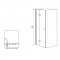 Mereo Sprchové dveře, Fantasy, 80x190 cm, chrom ALU, sklo Point, levé provedení