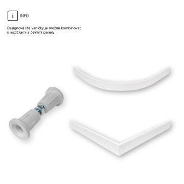 Mereo Kora Lite sprchový set: sprchový kout 90x90x185cm, chrom ALU, sklo čiré, 90 cm, vanička, sifon