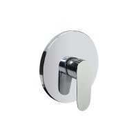 Mereo Sprchová podomítková baterie bez přepínače, Viana, Mbox, kulatý kryt, chrom