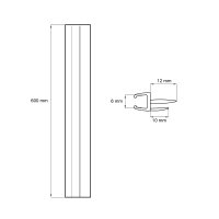 Mereo Stírací lišta silikonová spodní pro CK10111ZL-CK10511ZL, 60 cm, 1 ks