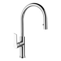 Mereo Dřezová stojánková baterie, Dita, s výsuvnou sprchou, chrom