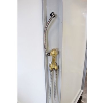 Getmi sprchový box 90x90 cm, čtverec, SMC vanička, sifon, 2x silikon, Ravak cleaner