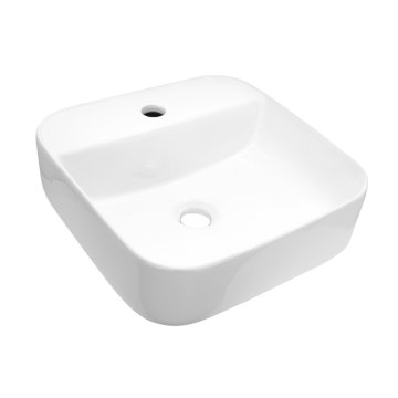 Mereo Umyvadlo na desku bez přepadu, 390x390x140 mm, keramické