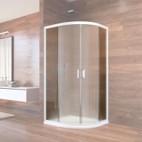 Mereo Pevný díl skleněný s profilem chrom a těsněním pro CK608B..K, 100x100x190cm, Point