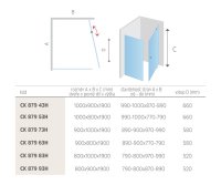 Mereo Sprchový kout, Mistica, obdélník, 90x80x190 cm, chrom ALU, sklo Čiré