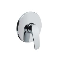 Mereo Sprchová podomítková baterie bez přepínače, Eve, Mbox, kulatý kryt, chrom