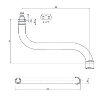 Mereo Ramínko trubkové, 18 cm