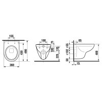 Jika Lyra Plus WC závěsné 49 cm, H8233820000001