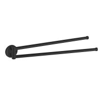 Samba otočný držák ručníků dvojitý, 450 mm, černá