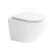 Mereo WC set - Smart flush rimless WC oblé, modul pro sádrokarton, bílé hranaté tlačítko