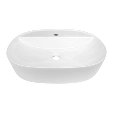 Mereo Umyvadlo na desku bez přepadu, 505x385x120 mm, keramické