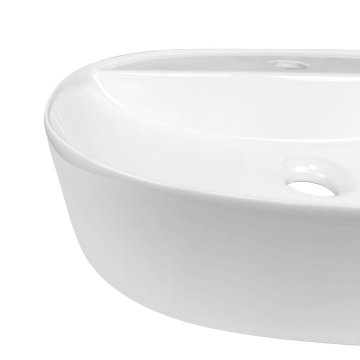 Mereo Umyvadlo na desku bez přepadu, 505x385x120 mm, keramické