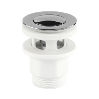Mereo Výpusť uzavírací CLIC-CLAC  o 5/4", plastová s přepadem, kulatá