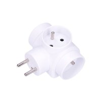 Rozbočka 3x10A, bílá