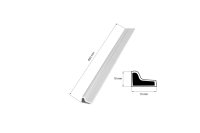 Mereo Spodní ALU prahová lišta pro CK10111Zx - CK10511Zx
