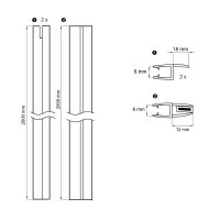 Mereo Sada těsnění - kompletní pro pro CK10111Zx - CK10511Zx, včetně magnetické lišty