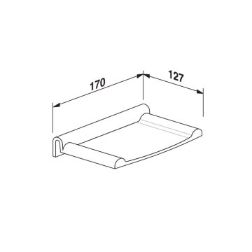 Držák na mýdlo pro umyvadlo Multiset, granit světlý