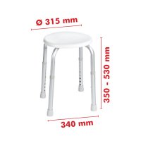 Koupelnové sedátko, bílé, A00603101