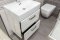 Mereo Leny, koupelnová skříňka nízka 68 cm, závěsná, bílá, levá