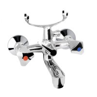 Mereo Vanová nástěnná baterie, Kasia, bez příslušenství, chrom