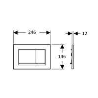 Geberit Sigma30 ovládací tlačítko, černé, 115.883.DW.1