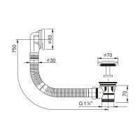 Klum Vanový automat clic-clac, kov /kov
