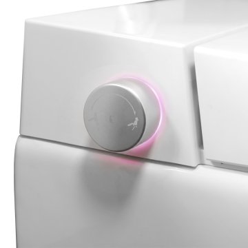 Mereo WC s integrovaným elektronickým bidetem, RIMLESS, 592x380x430 cm, keramické, vč. sedátka