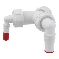 Alcaplast dvojité kolínko s klapkami, P149Z