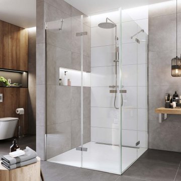 Mereo Sprchový kout, Novea, čtverec, chrom ALU, sklo Čiré