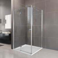Sprchový kout, Fantasy, obdélník, 120x80 cm, chrom ALU, sklo Čiré - zboží bylo vystaveno