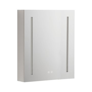 Mereo Koupelnová galerka 60 cm, zrcadlová skříňka, stříbrná