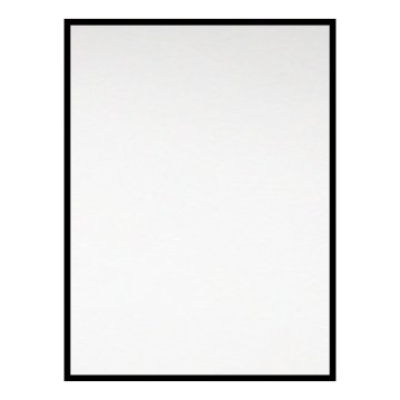 Mereo Zrcadlo hranaté, 60x80 cm, černý rám, instalace pouze na výšku