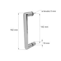 Mereo Madlo pro sprchové dveře LIMA - CK806xxK, 1 ks