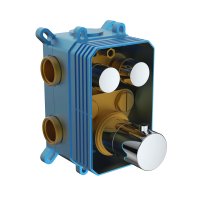 Mereo Termostatická podomítková tlačítková baterie - 2-cestná - bez krytu