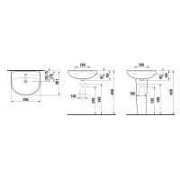 Jika Lyra Plus umyvadlo 50x41 cm, H8143810001041