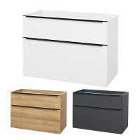 Mereo Mailo, koupelnová skříňka 100 cm, černé madlo