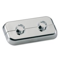 Optima dvojitá krytka potrubí, 15-16 mm, chrom