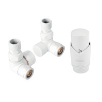 Sada na otopná tělesa, rohová, bílá, ZTO30WH